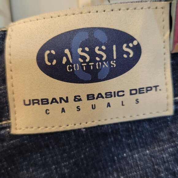 Cassis Brand Waist 30 Dark Wash Mid Rise Cotton Blend Cropped Capri Denim Jeans - Picture 5 of 8